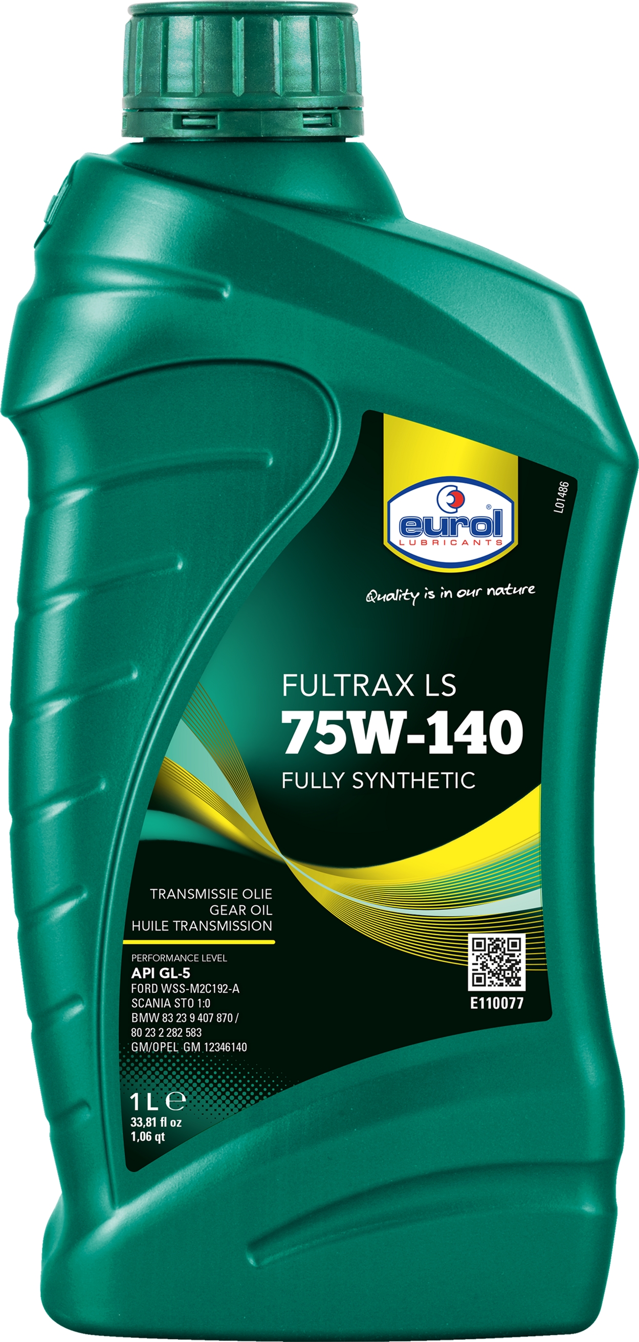 Олива трансмісійна EUROL Fultrax 75W-140 LS 1 л (E110077/1)